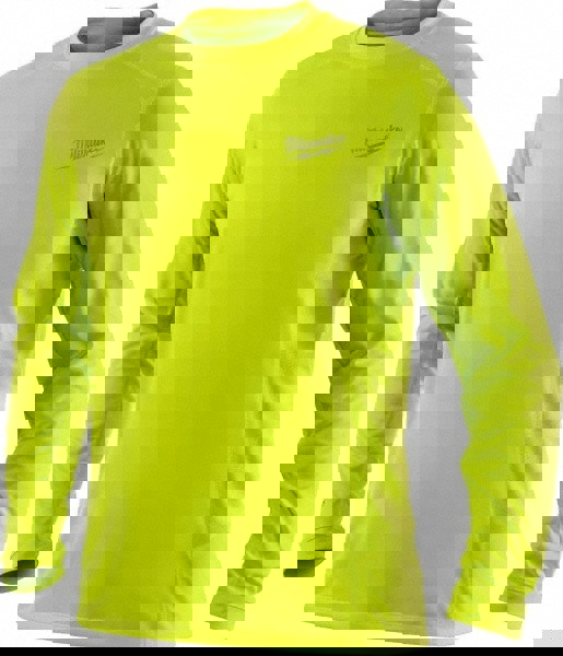 Base Layer Shirt: Polyester, X-Large, Yellow